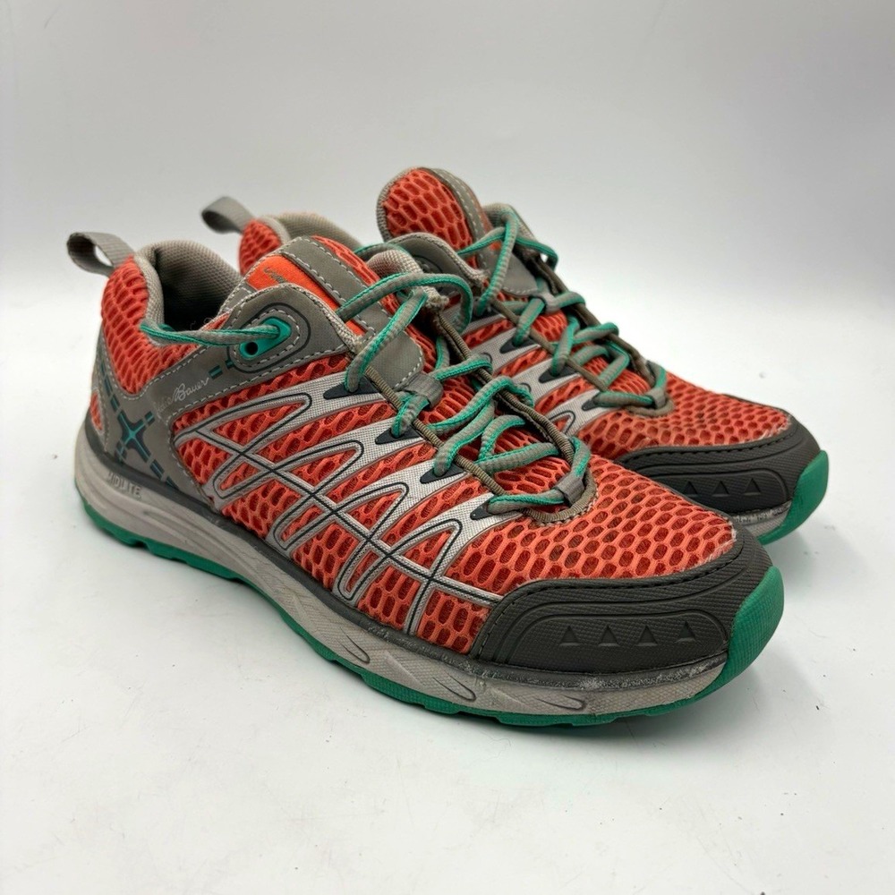 Eddie Bauer Women's Hiking Shoes Orange Gray Green Medium MPN Women's Size 6